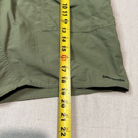 Patagonia Stretch Wavefarer Walk Shorts Men’s Size 36 Green 9” Inseam Hiking - Picture 5 of 6